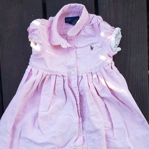 Beautiful 12M Ralph Lauren Pink Button Down Dress